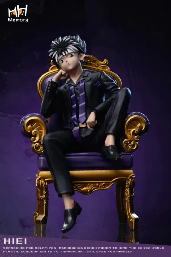 Yu Yu Hakusho Memory Studio Sitting Hiei Resin Statue 1