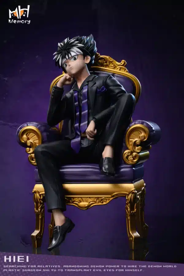 Yu Yu Hakusho Memory Studio Sitting Hiei Resin Statue 2