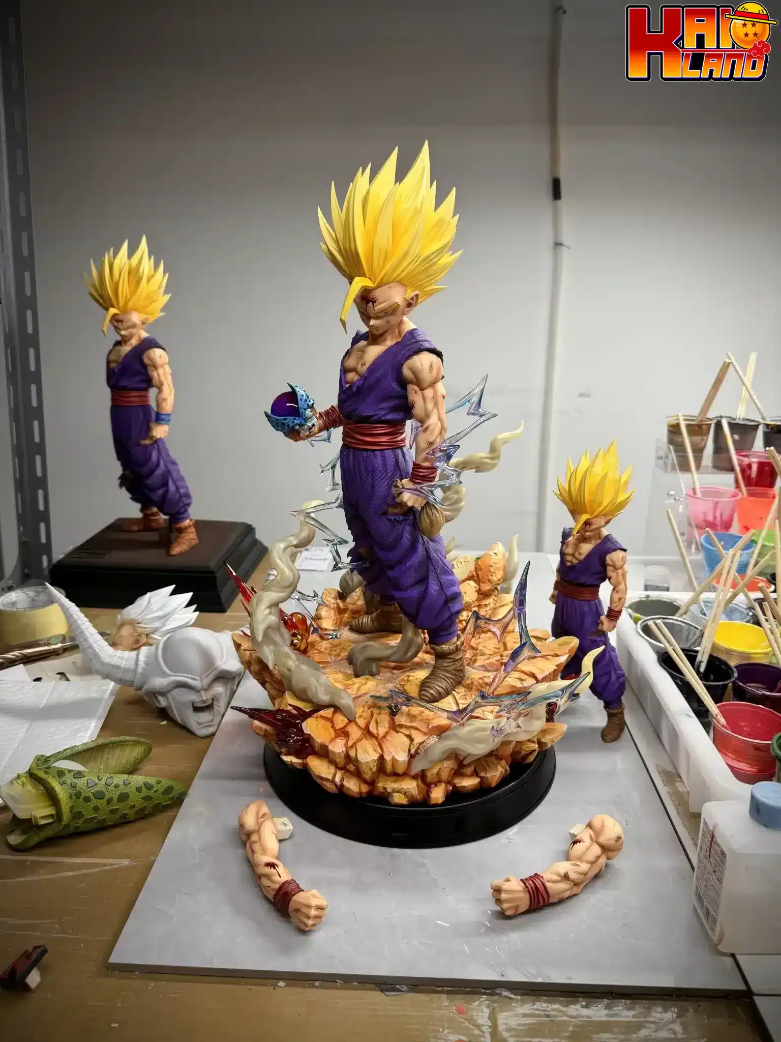 Dragon Ball 2％ Studio SS2 Son Gohan Base Resin Statue