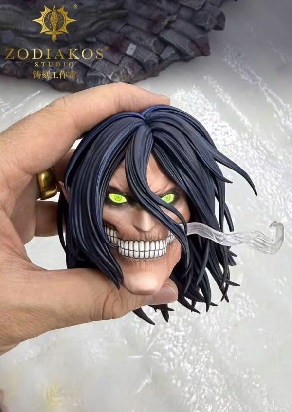 Attack on Titan Zodiakos Studio Eren Titan Licensed Resin Statue 3