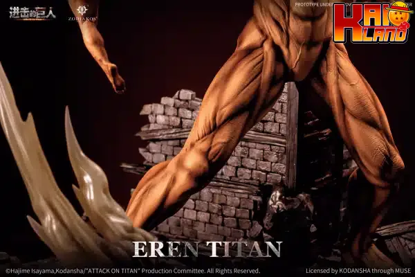 Attack on Titan Zodiakos Studio Eren Titan Licensed Resin Statue 6