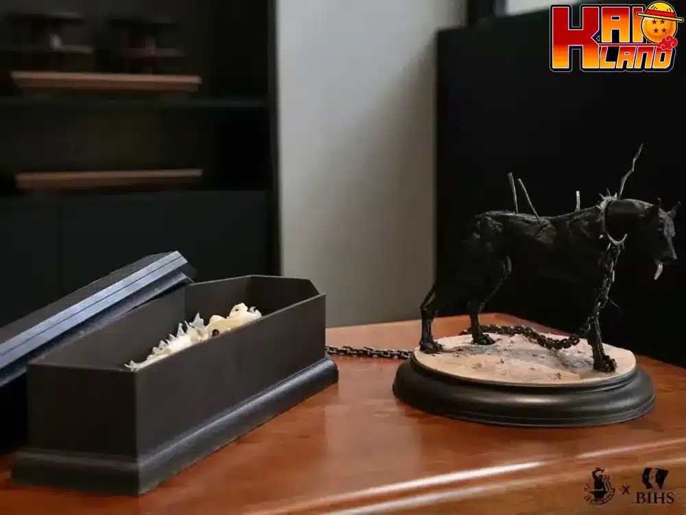 Berserk BIHS Studio Black Dog Pulling Coffin Resin Statue