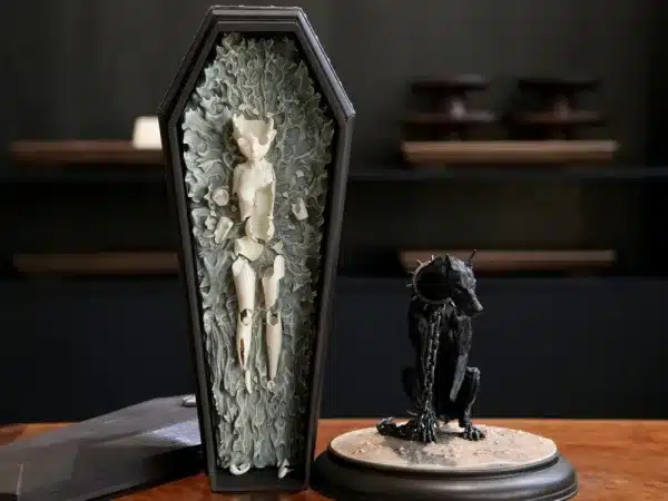 Berserk BIHS Studio Black Dog Pulling Coffin Resin Statue 6