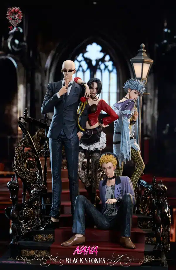 Black Stones Weare A Design Studio Nana x Shinichi x Nobuo x Yasushi Resin Statue 1