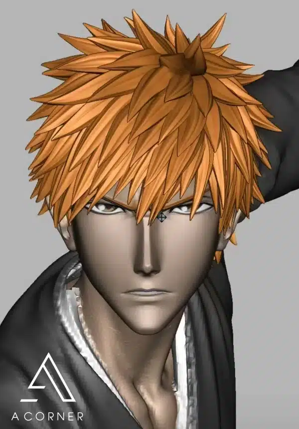 Bleach A Corner Studio Kurosaki Ichigo Resin Statue 5