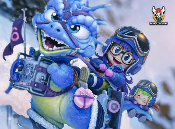 Dr Slump ZOR Studio Arale Riding a Dragon Resin Statue 3
