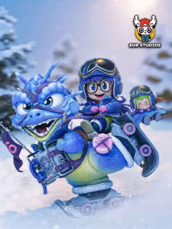 Dr Slump ZOR Studio Arale Riding a Dragon Resin Statue 5