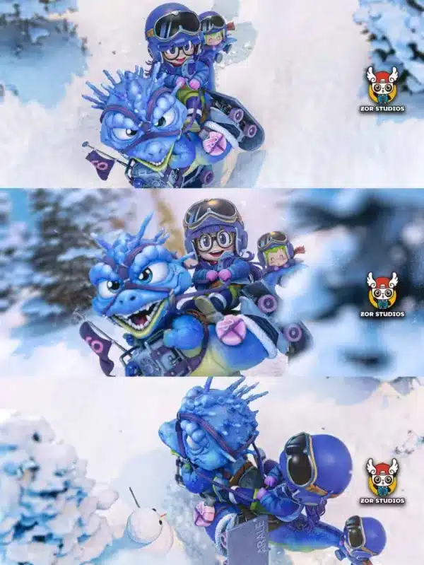 Dr Slump ZOR Studio Arale Riding a Dragon Resin Statue 6