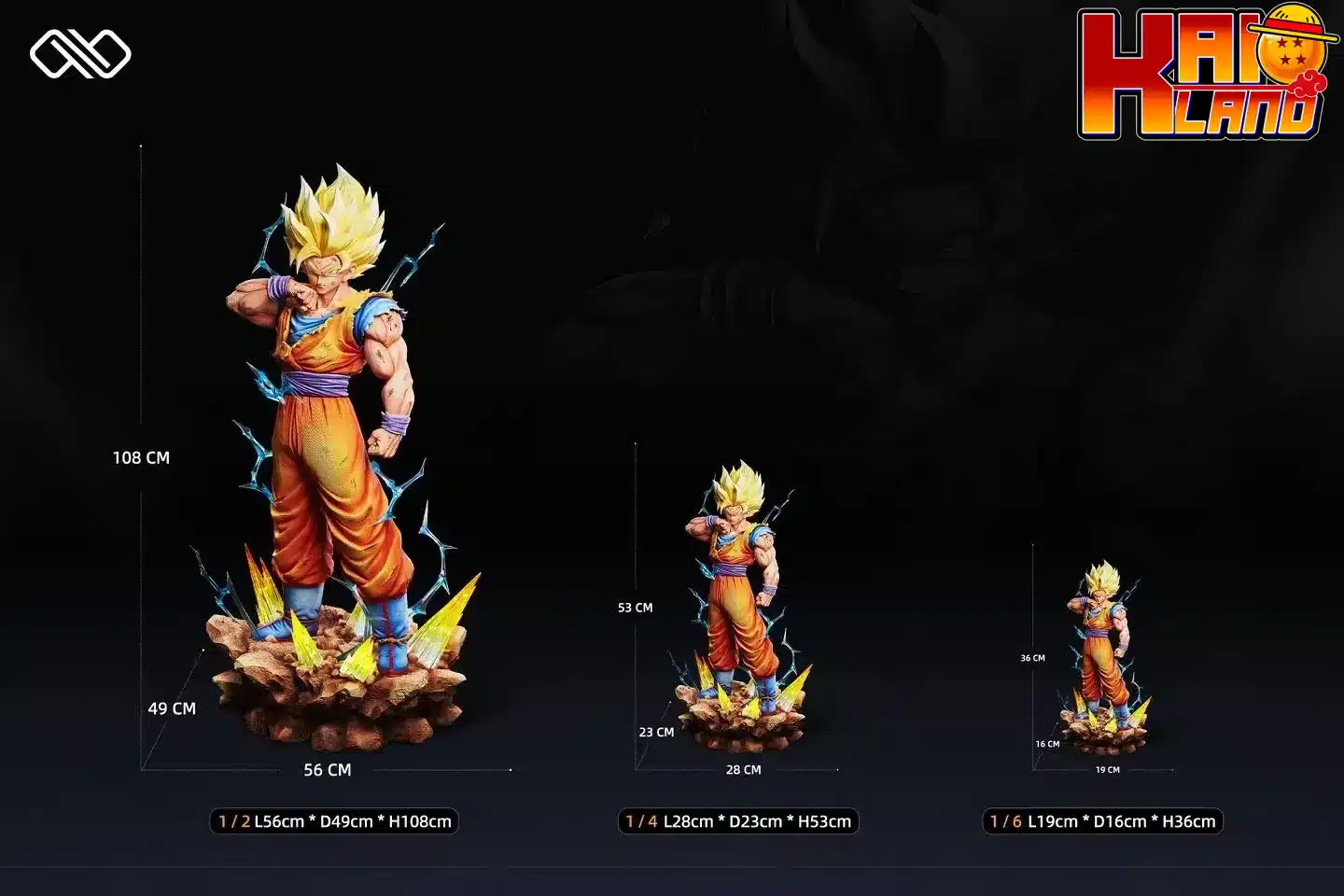 Dragon Ball Infinite Studio SSJ2 Goku Resin Statue