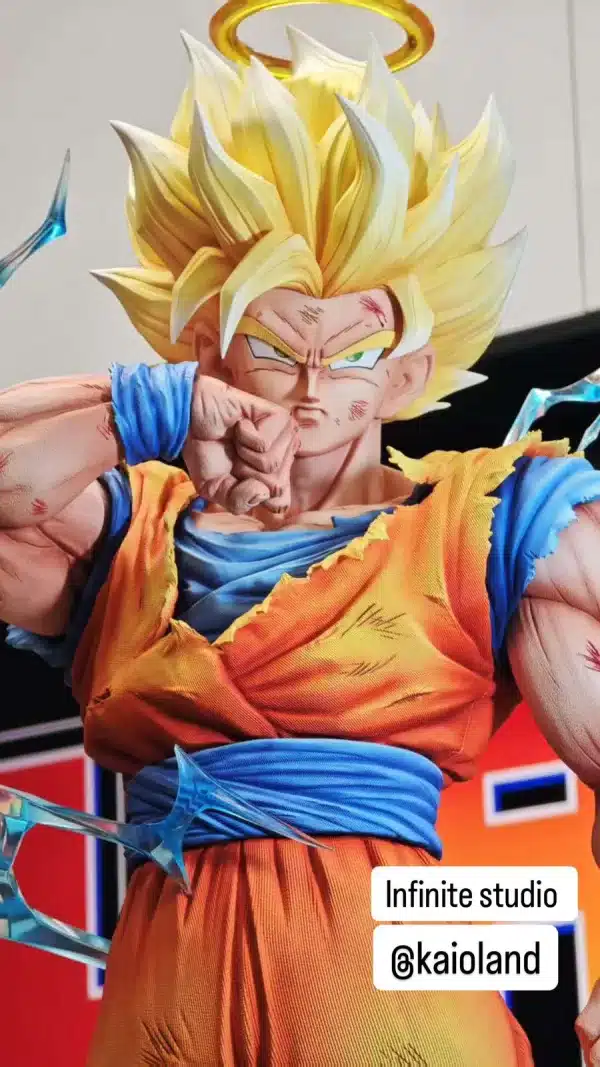 Dragon Ball Infinite Studio SSJ2 Goku Resin Statue 3 1
