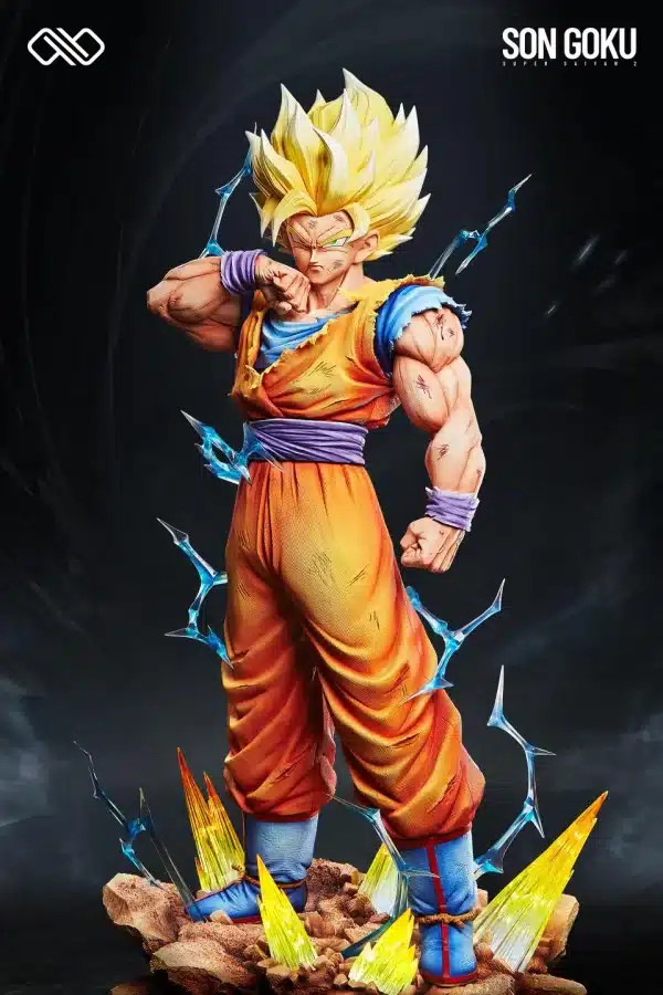 Dragon Ball Infinite Studio SSJ2 Goku Resin Statue 4