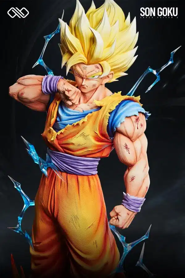 Dragon Ball Infinite Studio SSJ2 Goku Resin Statue 5