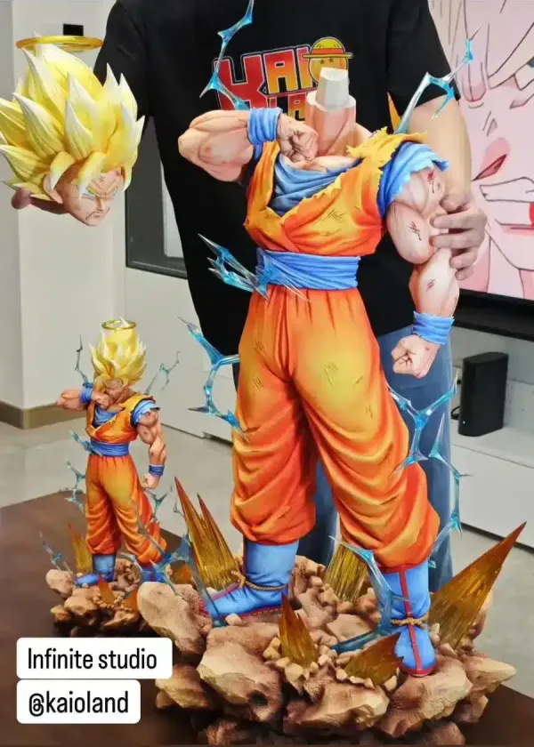 Dragon Ball Infinite Studio SSJ2 Goku Resin Statue 6 1 e1747477178166