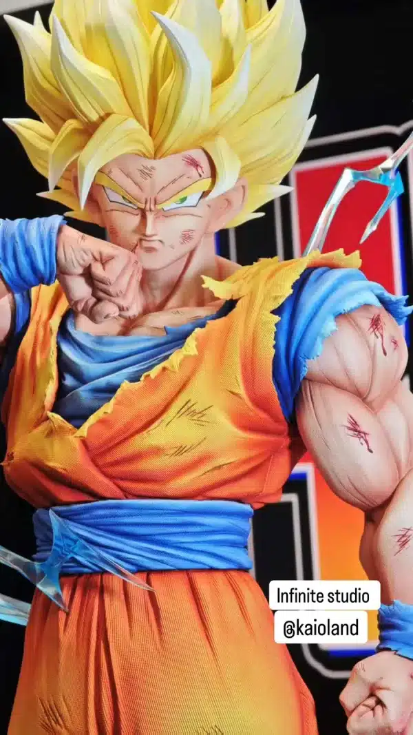 Dragon Ball Infinite Studio SSJ2 Goku Resin Statue 9 1