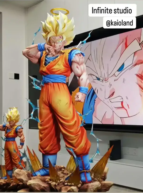 Dragon Ball Infinite Studio SSJ2 Goku Resin Statue 99 1 e1747477255584