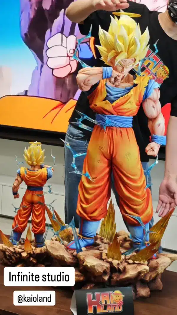 Dragon Ball Infinite Studio SSJ2 Goku Resin Statue 99999