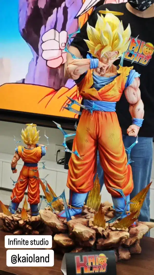 Dragon Ball Infinite Studio SSJ2 Goku Resin Statue 999999