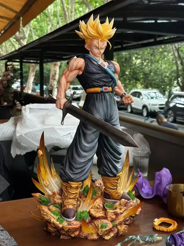 Dragon Ball Space Realm Studio X Ember Ruins Studio Trunks Resin Statue 3 1