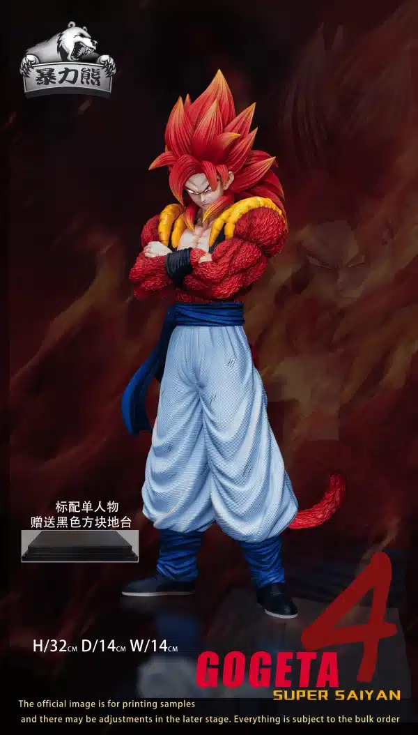 Dragon Ball Violent Bear Studio SSJ4 Goku x Vegeta x Gogeta Resin Statue 6