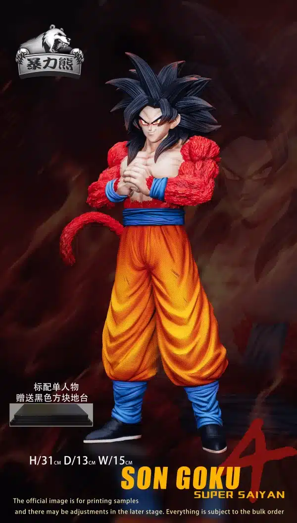 Dragon Ball Violent Bear Studio SSJ4 Goku x Vegeta x Gogeta Resin Statue 7