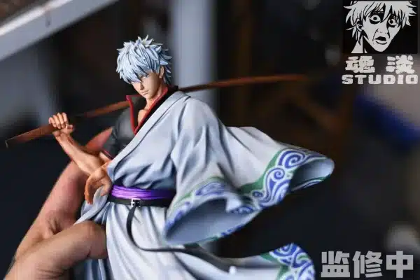 Gintama HunDan Studio Gintoki Sakata Resin Statue 3