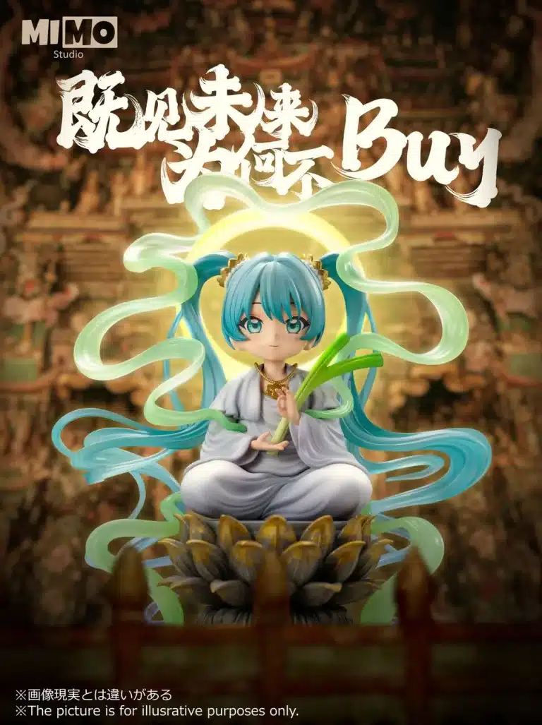 Hatsune Miku Mimo Studio Tathagata Buddha Hatsune Miku Resin Statue