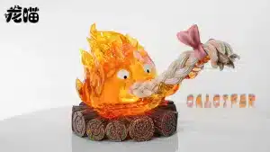 Howls Moving Castle LongMiao Studio Calcifer Eating Hair Resin Statue