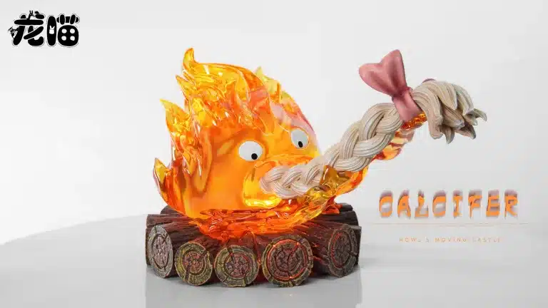 Howls Moving Castle LongMiao Studio Calcifer Eating Hair Resin Statue