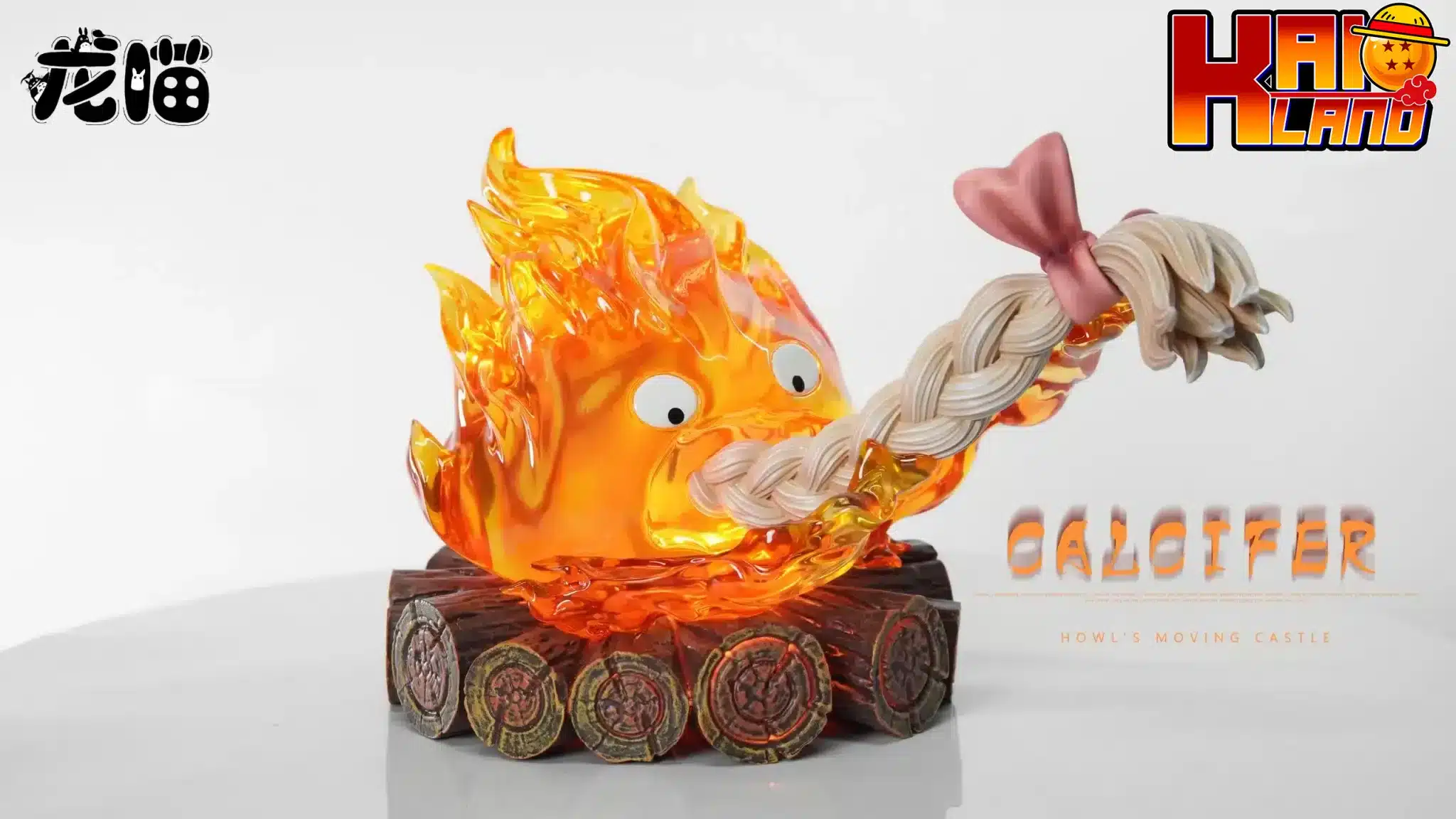 Howls Moving Castle LongMiao Studio Calcifer Eating Hair Resin Statue