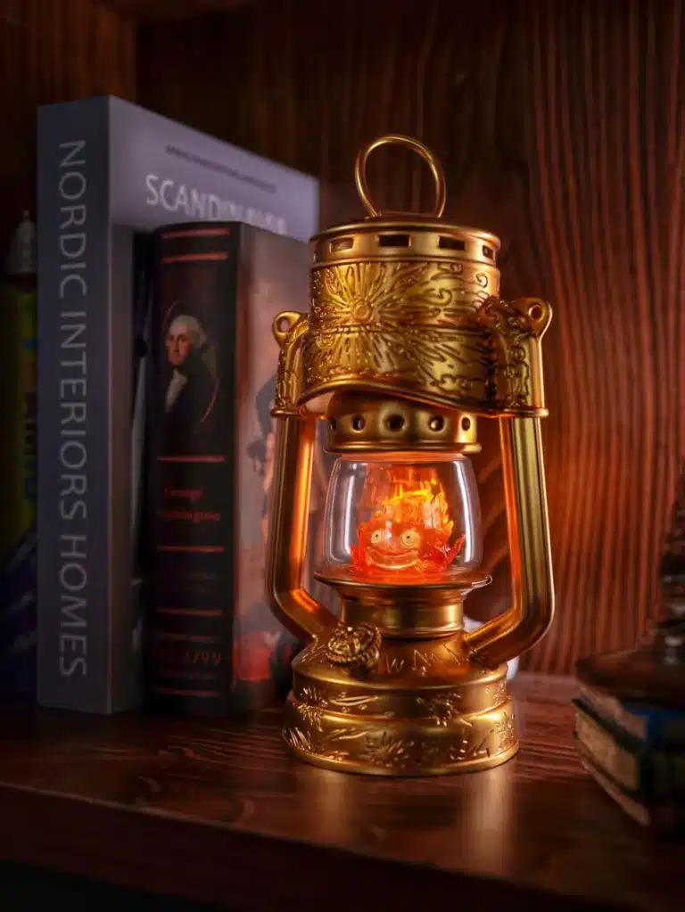 Howls Moving Castle LongMiao Studio Kerosene Lamp Calcifer Resin Statue