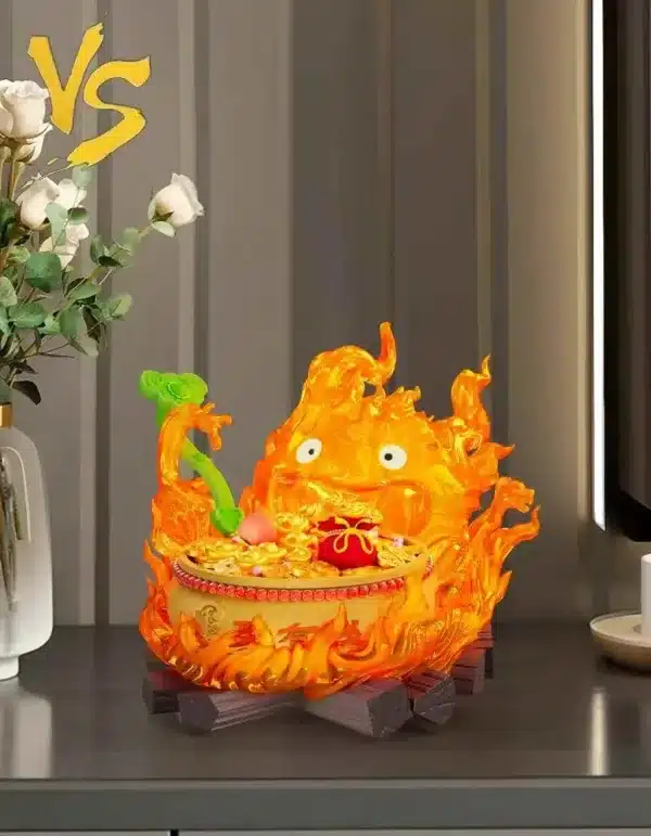 Howls Moving Castle VS Studio Calcifer Resin Statue 2