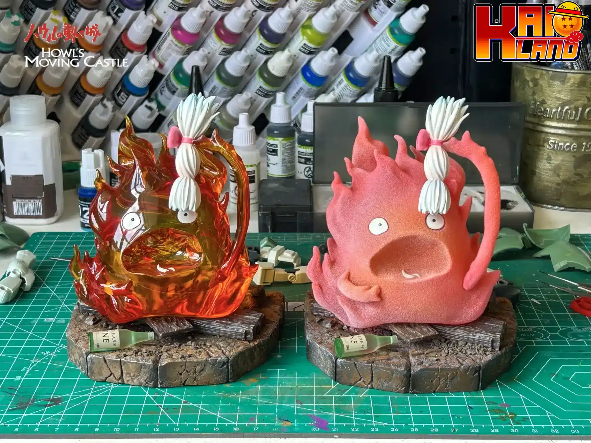 Howls Moving Castle White Deer Studio Calcifer Resin Statue