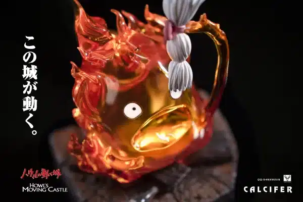 Howls Moving Castle White Deer Studio Calcifer Resin Statue 2