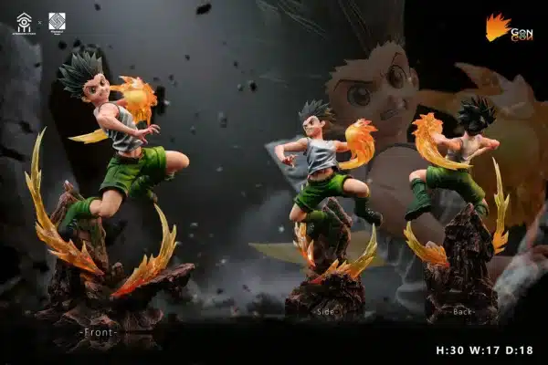 Hunter x Hunter Aftershock Studio x Fibonacci Studio Killua Zoldyck x Gon Freecss Resin Statue 2
