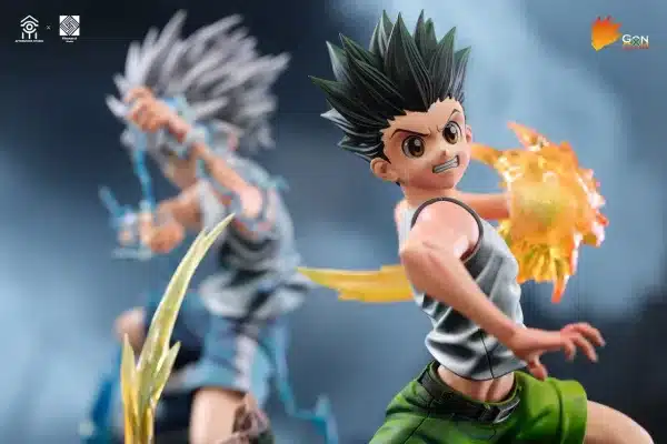 Hunter x Hunter Aftershock Studio x Fibonacci Studio Killua Zoldyck x Gon Freecss Resin Statue 7