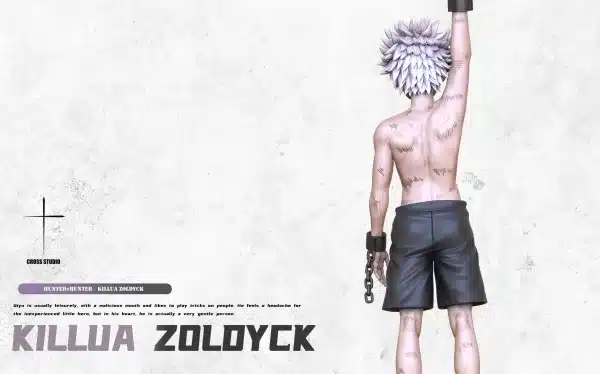 Hunter x Hunter Cross Studio Hanging Killua Resin Statue 5