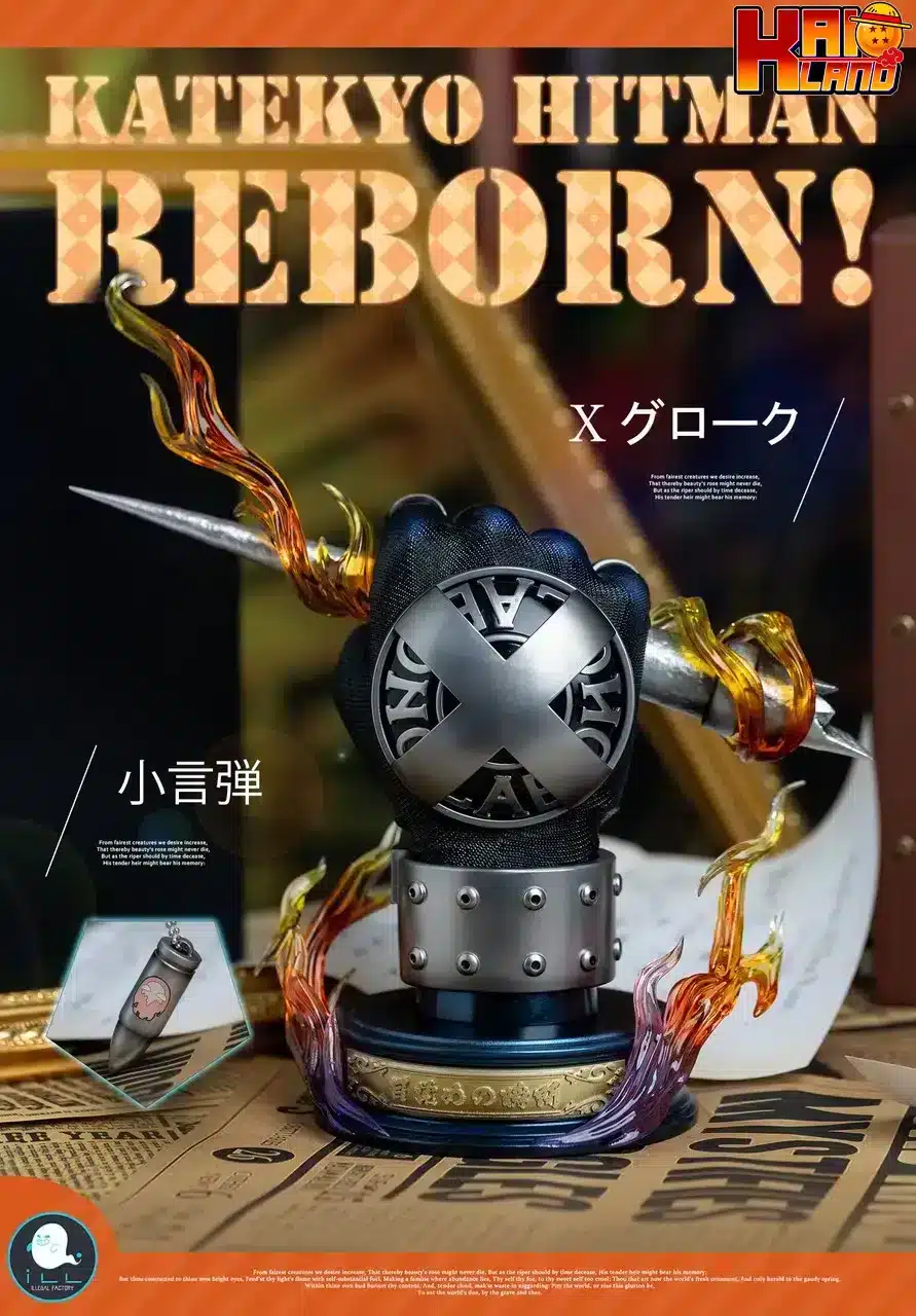 Katekyo Hitman Reborn ILL Studio Tsunayoshi Sawada Gloves V2 Resin Statue