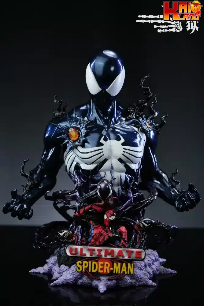 Marvel 27abyss Studio Symbiote Ultimate SpiderMan Bust Resin Statue