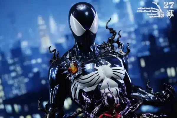 Marvel 27abyss Studio Symbiote Ultimate SpiderMan Bust Resin Statue 3 1