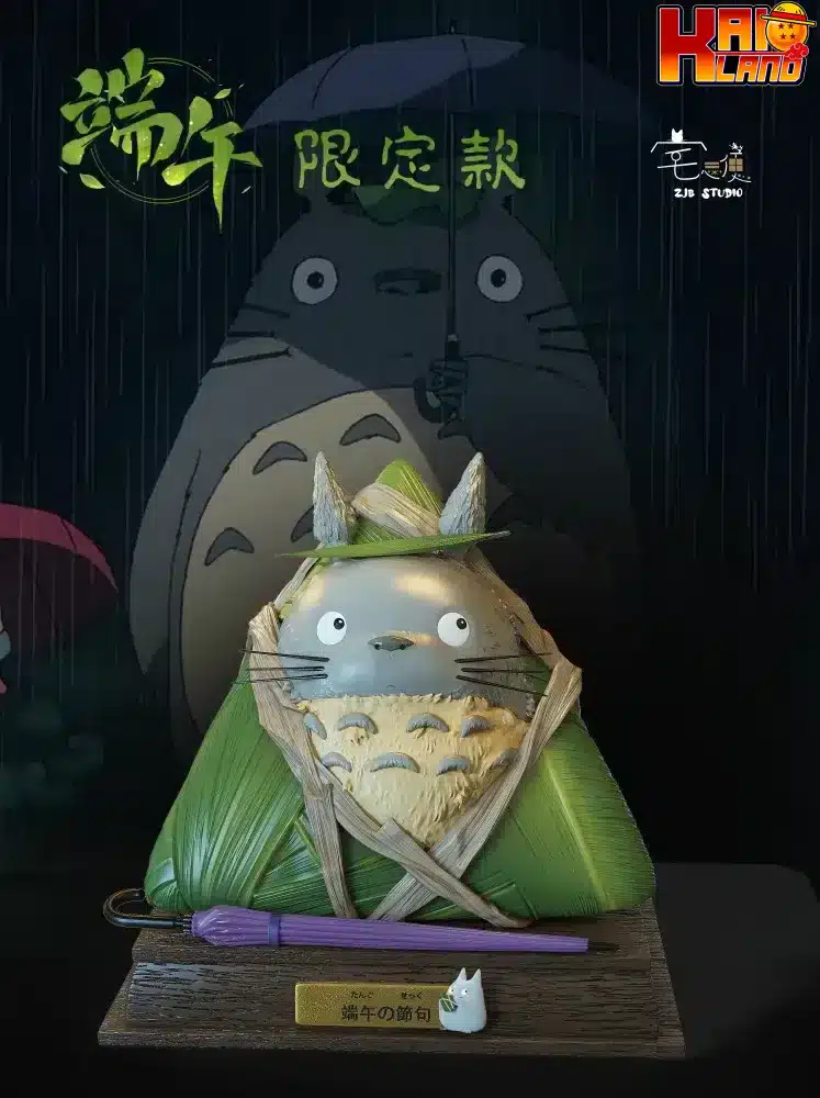 My Neighbor Totoro ZJB Studio Dragon Boat Festival Totoro Resin Statue