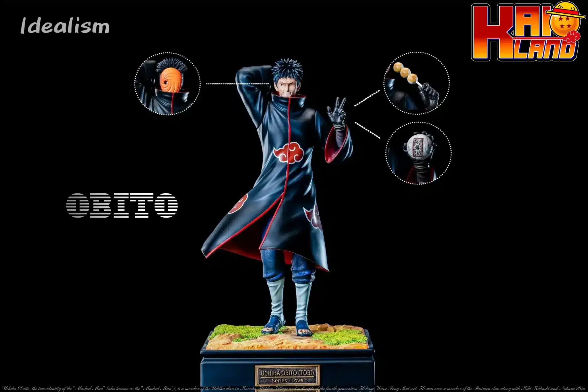 Naruto Idealism Studio Akatsuki Uchiha Obito Resin Statue