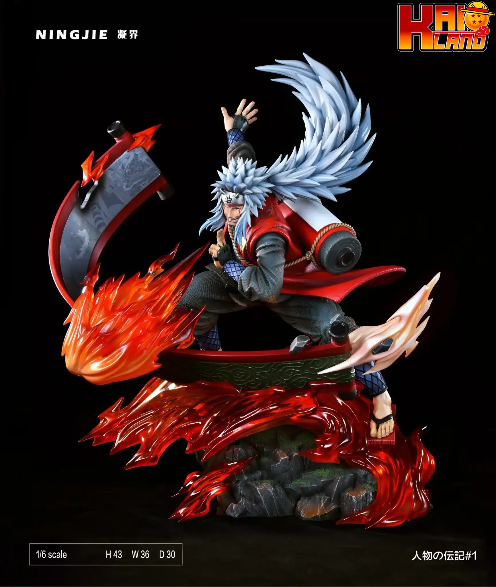 Naruto Ningjie Studio The Will of Fire Jiraiya Resin Statue