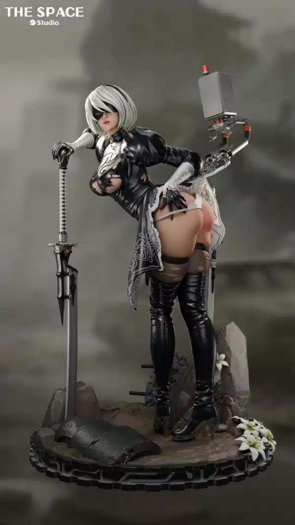 NieR Automata The Space Studio 2B Resin Statue 4