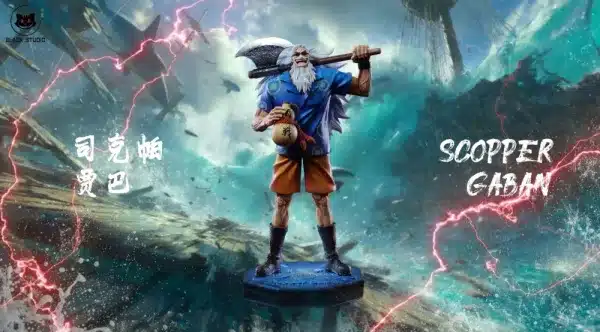 One Piece Black Studio Scopper Gaban Resin Statue 1