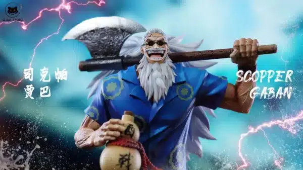 One Piece Black Studio Scopper Gaban Resin Statue 3