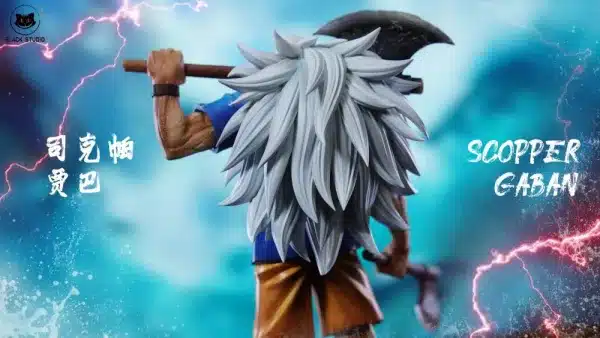 One Piece Black Studio Scopper Gaban Resin Statue 4