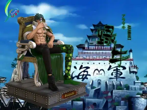 One Piece CPU Studio Aramaki Green Bull Resin Statue 2