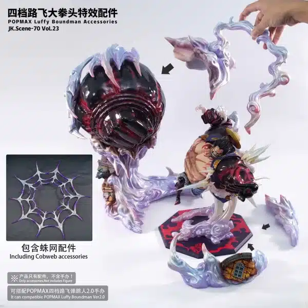 One Piece Jacksdo Studio Luffy Boundman Accessories Resin Statue 3