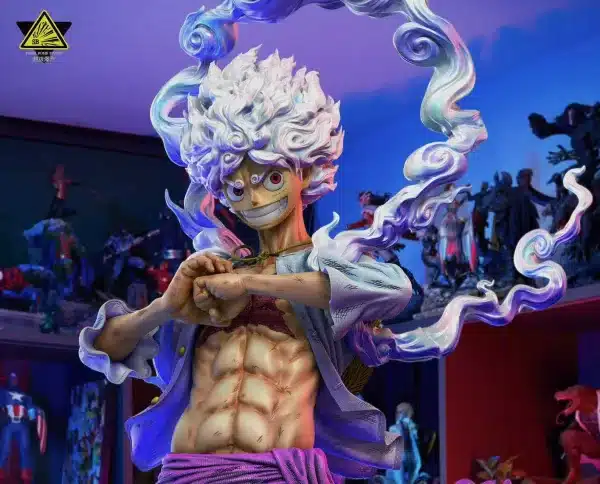 One Piece Super Bomb x Initial Aspiration Studio Nika Luffy V2 Resin Statue 3