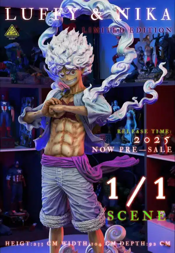 One Piece Super Bomb x Initial Aspiration Studio Nika Luffy V2 Resin Statue 4